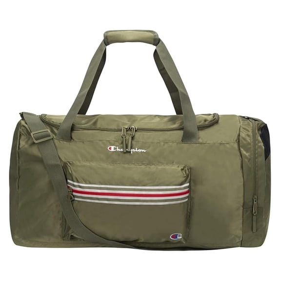 Unisex Adult Qualifier Duffel Bags, Olive/Scarlet, One Size US