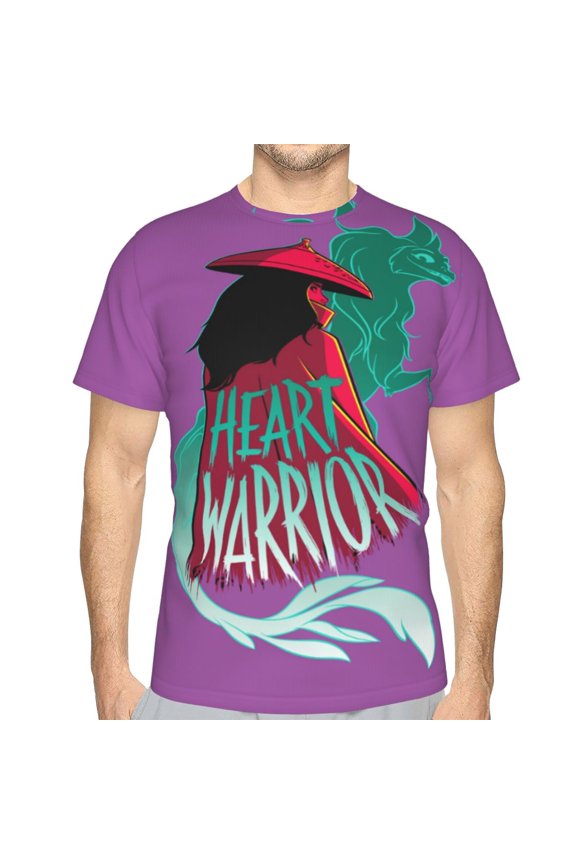 Unisex Adult Ra-ya Last Dragon T-Shirts, 3D Graphic Novelty Shirts Crewneck Short Sleeve Tees for Men Women