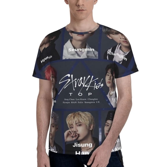 Unisex Adult SKZ Stray Korea Ki-DS TShirt Graphic Tee Shirts Short Sleeve Summer Tops For Men Womens