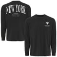 thumbnail image 1 of Unisex Adult Sportiqe Anthracite New York Knicks Athletic Club Collection Sherwood Relaxed Fit Premium Long-Sleeve, 1 of 3