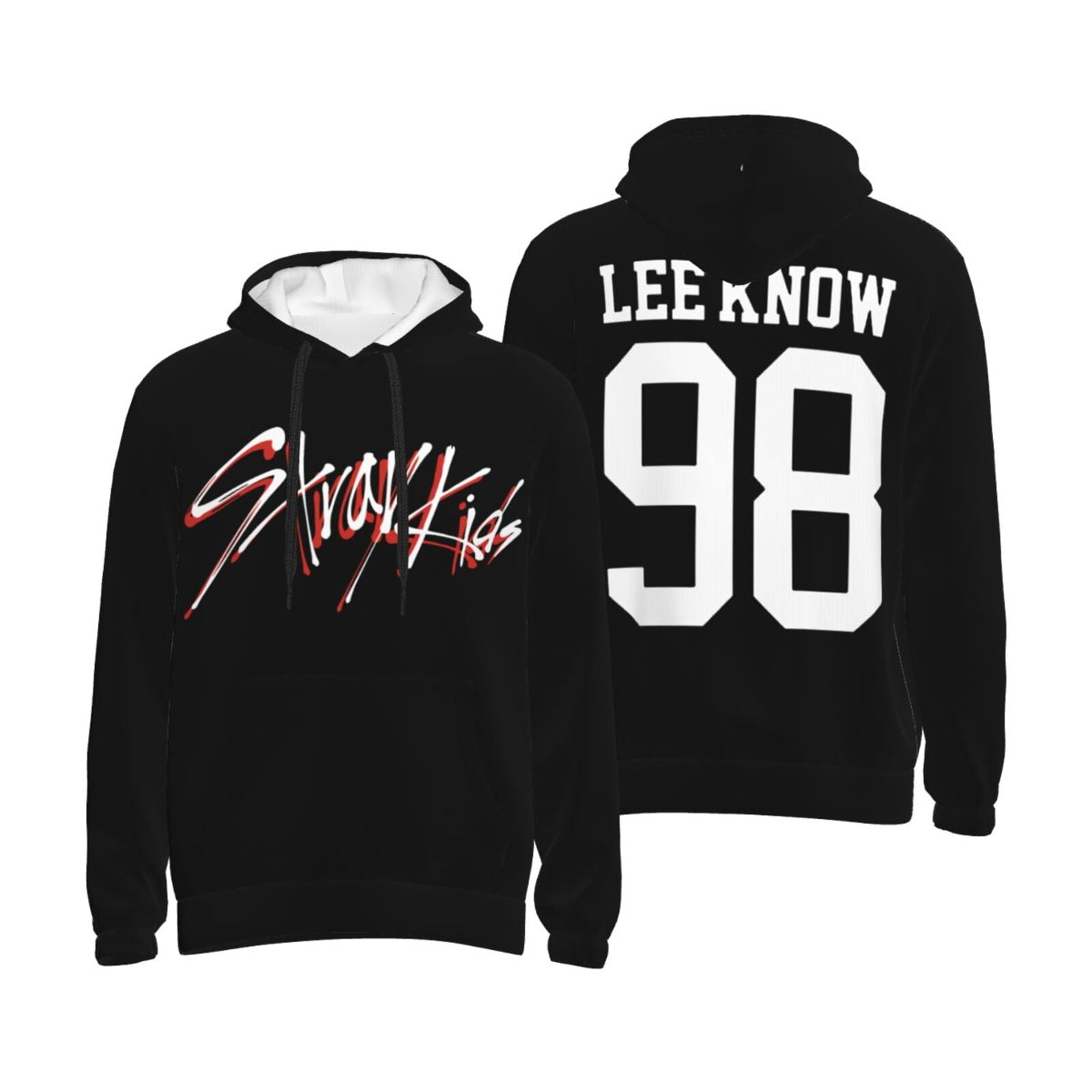 Unisex Adult Stray Kids Lee Know Pullover Hoodie With Pocket