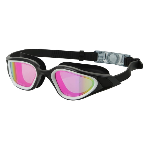Unisex Adult Swimming Goggles, Anti Fog 180° Wide View Polarized Swim Glasses, Adjustable Nose Bridge, Leak Proof UV Protection for Men Women Youth, 26.2"