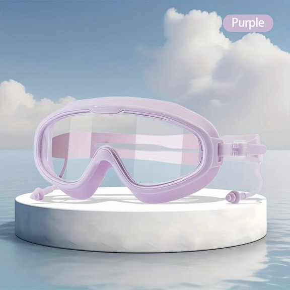 Unisex Adult Swimming Goggles with Large Frame Design, Wide Field of Vision, High-quality Silicone Material, Leak-proof, Fog-proof and High-definition, Suitable for Swimming and Surfing Outdoor