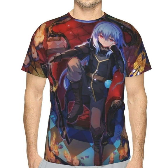 Unisex Adult I Got Reincarnated As A Slime T-Shirts, 3D Graphic Novelty Shirts Crewneck Short Sleeve Tees for Men Women