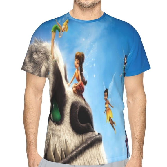 Unisex Adult Tinker-bel Legend of the Never Beast T-Shirts, 3D Graphic Novelty Shirts Crewneck Short Sleeve Tees for Men Women