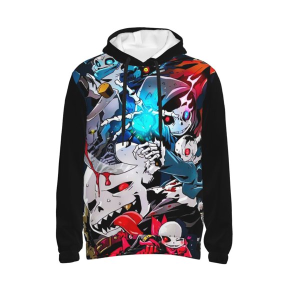 Unisex Adult Undertale Sans Hoodies 3D Graphic Novelty Pullover Hoodies Sweatshirt With Pockets For Men Women