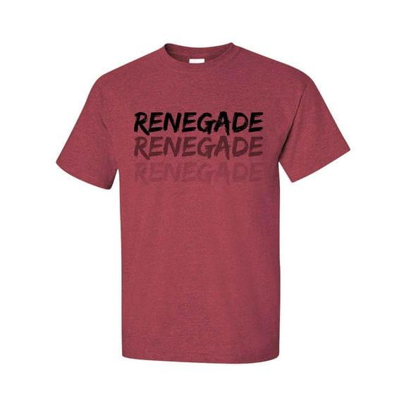 Unisex Adult Viral Dance Challenge Renegade Renegade Renegade Short Sleeve T-shirt-Heather Cardinal-medium