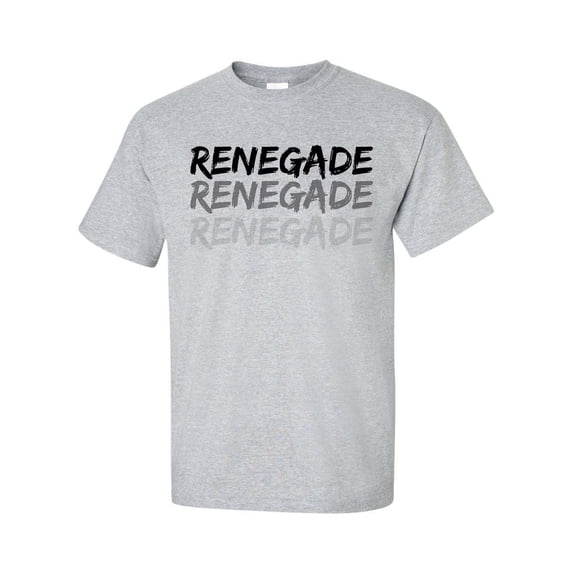 Unisex Adult Viral Dance Challenge Renegade Renegade Renegade Short Sleeve T-shirt-Sports Grey-xl