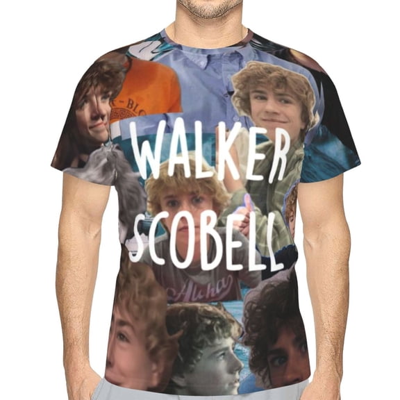 Unisex Adult Walker Scobell T-Shirts, 3D Graphic Novelty Shirts Crewneck Short Sleeve Tees for Men Women