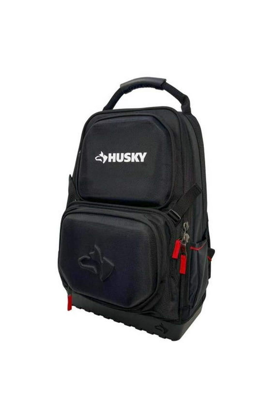 Unisex Adult Waterproof Husky Heavy Duty PRO Polyester Tool Backpack, Black
