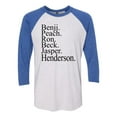 thumbnail image 1 of Unisex Adult You Joe Goldberg Victim Names Raglan Tee-Royal-xxl, 1 of 4