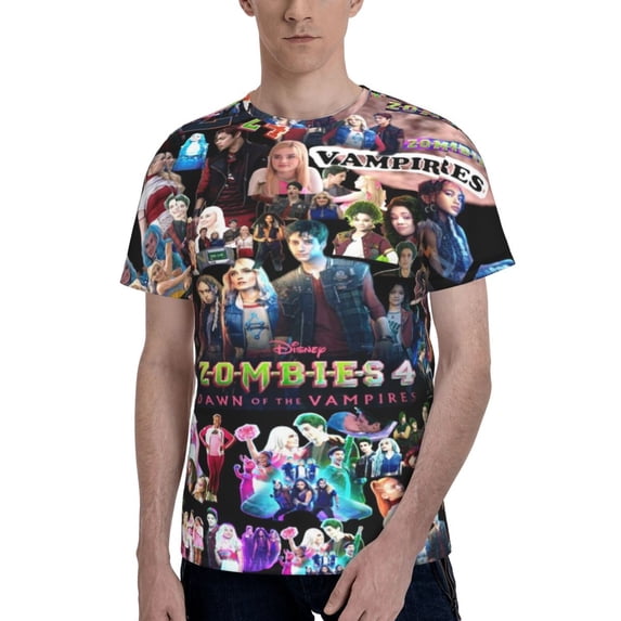 Unisex Adult Zombio Character Graphic Tee Shirts Funny Cartoon 3D Print Short Sleeve T Shirts for Mens Womens