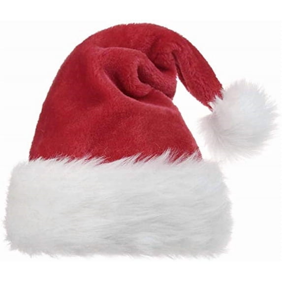Unisex-Adult's Santa Hat, Christmas Hat for Adults Wowen Man Extra Thicken Holiday Hat with Comfort Liner