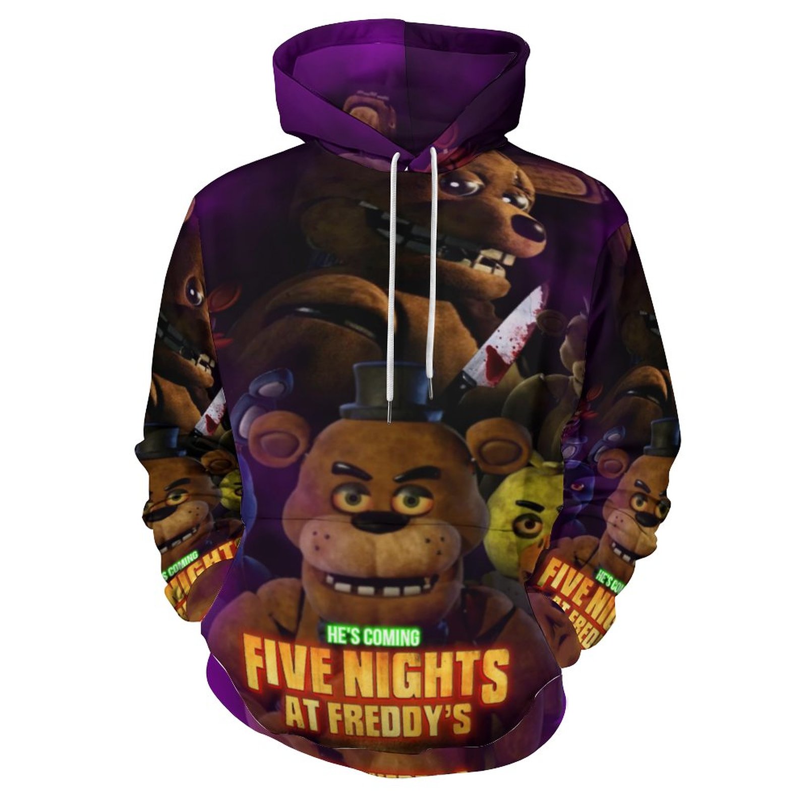 Unisex Adults Five Nights At Freddy's Hoodies Pullover Weatshirts