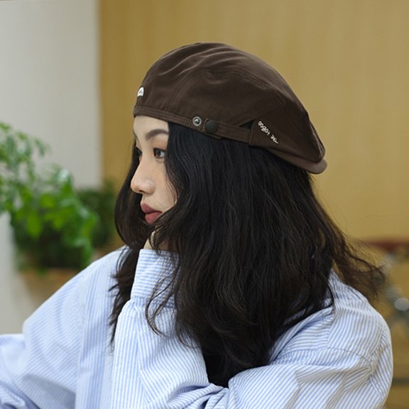 Unisex Advanced Hat Vinatge Solid Color Adjustable British Style Lightweight Newsboy Hat Women Men Decorative Peaked Cap