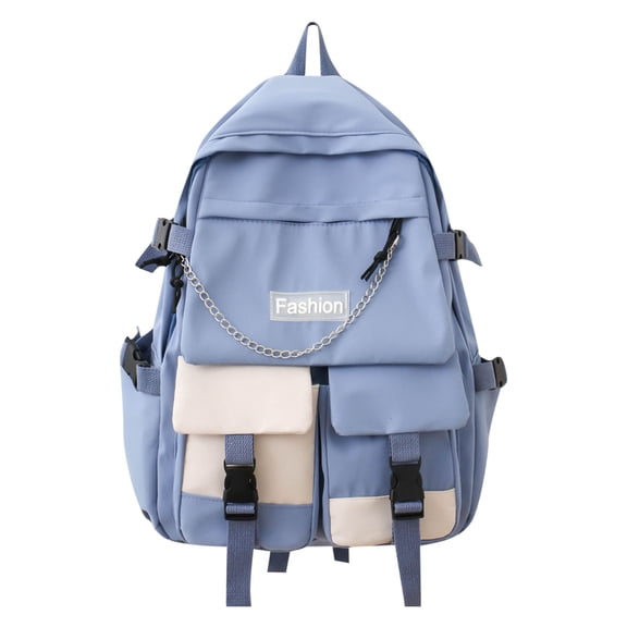 Unisex Backpack with Cute Pendant Y2k Preppy Cool Korean Bag Alt Emo Japanese Harajuku Daypack Laptop