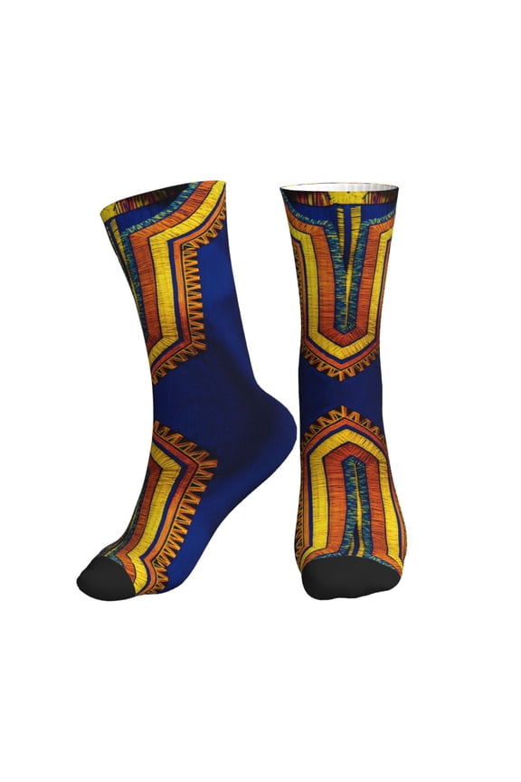 Unisex African Dashiki Tribal Novelty Ankle Socks Colorful ComfortSoft Lightweight Sports Athletic Socks
