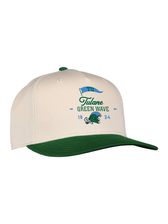 Unisex Ahead Cream Tulane Green Wave The 1995 Adjustable Hat