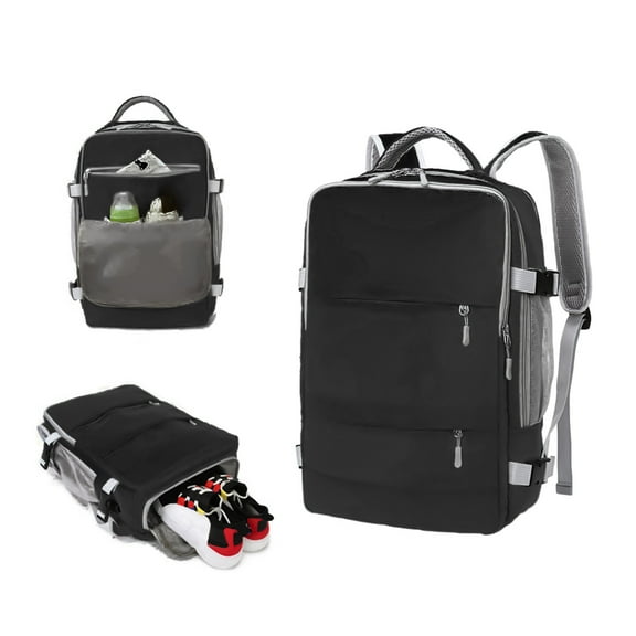 Unisex Airline Approved Carry On Backpack | 28L Travel Backpack with Laptop Compartment & USB Charging Port | Water-Resistant Daypack for Hiking & Business Travel