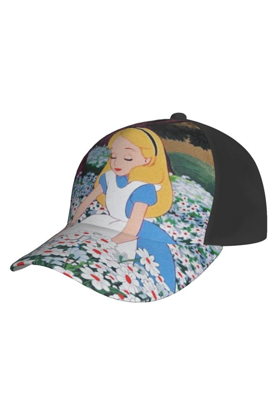 Unisex Alice in Wonden-Lan Baseball Cap Adjustable Trucker Hat for Running Sports Hiking Camping