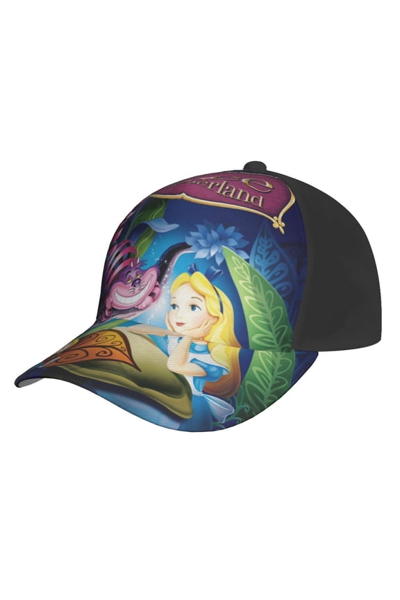 Unisex Alice in Wonden-Lan Baseball Cap Adjustable Trucker Hat for Running Sports Hiking Camping