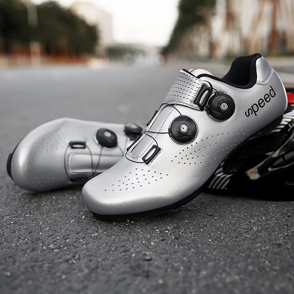 Unisex All-Season Cycling Sneakers Compatible for /Outdoor Riding - Lightweight & Sole, Double Buckle Closure, All-Terrain Shoe (EU 37-47) - Men's & Women's Training Shoes