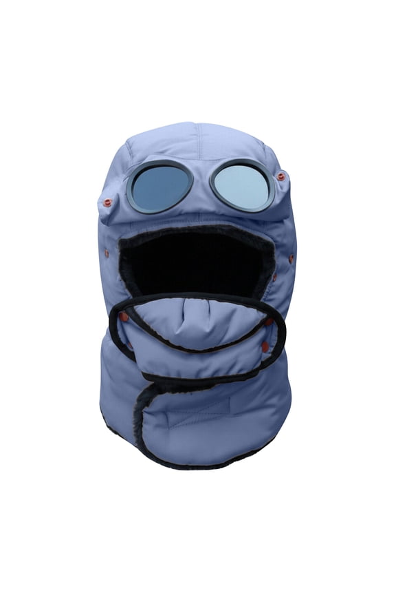 Unisex All-in-One Winter Face Mask Balaclava, Fleece Lined Windproof Neck Warmer Hood for Skiing Cycling Running Motorcycle and Extreme Cold Weather Protection - Grey