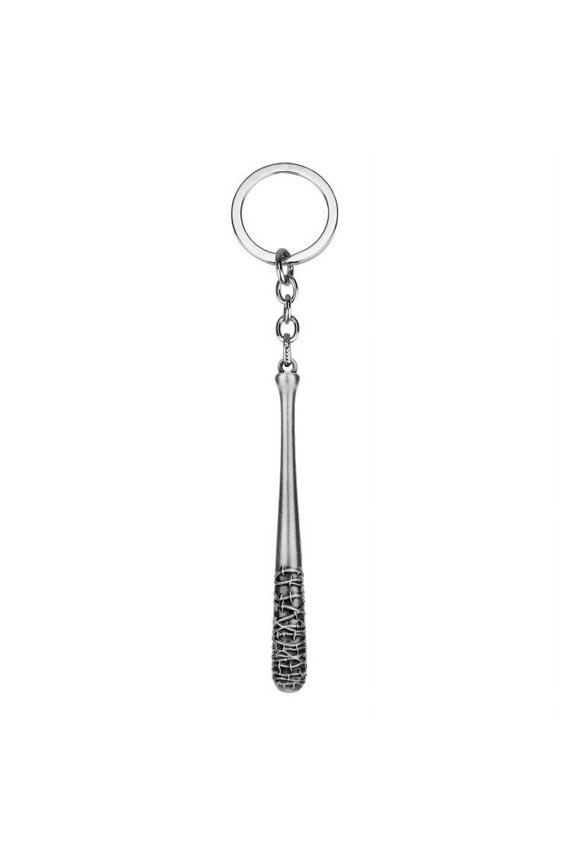 Unisex Alloy Baseball Bat Keychain: Durable Metal Key Chain Accessory, Cross Shape Design for Bags, Wallets, Car Keys, and More