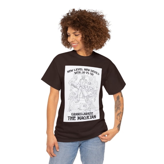 Unisex Angels Vs. Demons by Grandmarkee "The Magician" Sketch Art Tee
