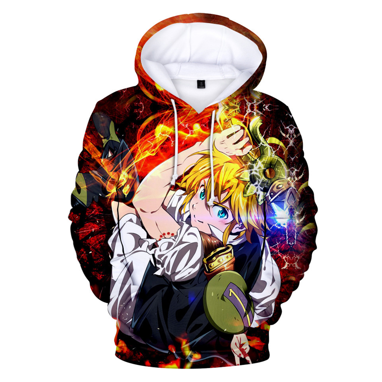 Unisex Anime 3D Printed Sweatshirt The Seven Deadly Sins Long Sleeve