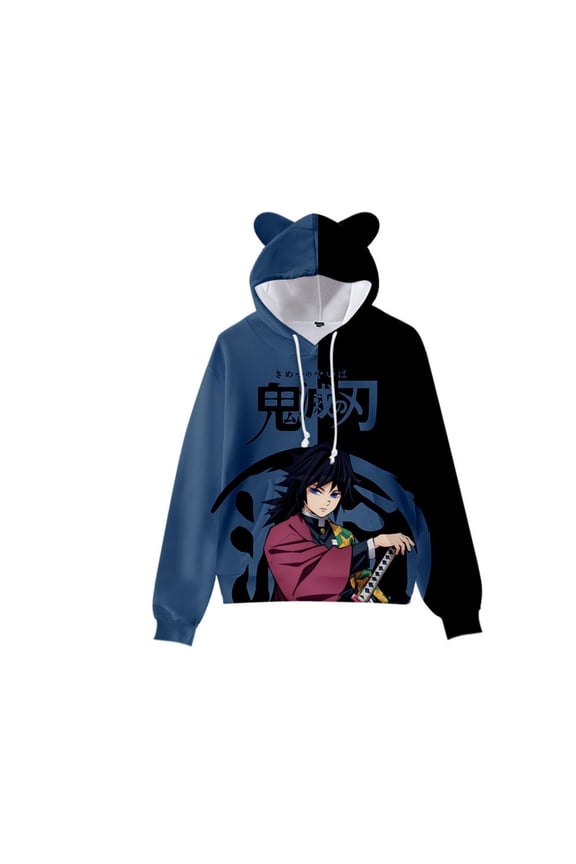 Unisex Anime Demon Slayer Hoodies 3D Printed Cosplay Cute Sweatshirt for Men Women -3XL
