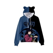 Unisex Anime Demon Slayer Hoodies 3D Printed Cosplay Cute Sweatshirt for Men Women -XXS