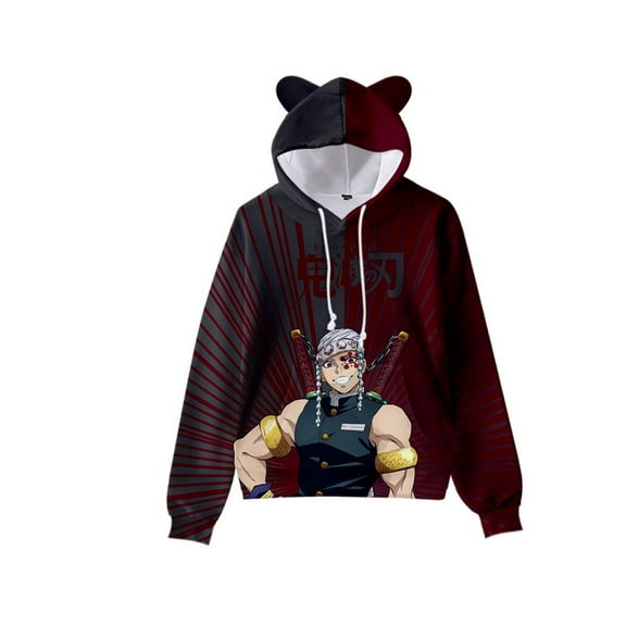 Unisex Anime Demon Slayer Hoodies 3D Printed Cosplay Cute Sweatshirt for Men Women -XXS
