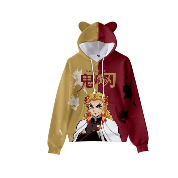 Unisex Anime Demon Slayer Hoodies 3D Printed Cosplay Cute Sweatshirt for Men Women -XXS