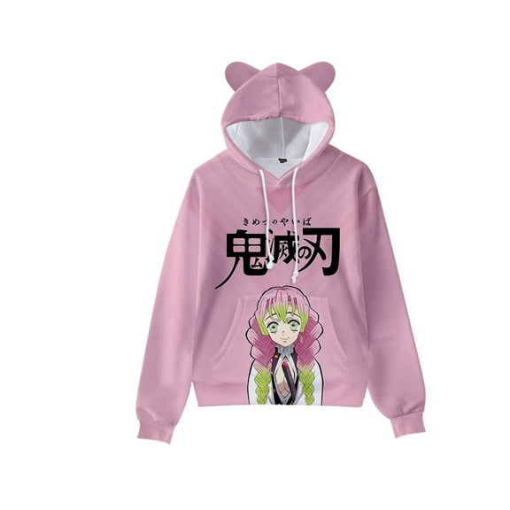 Unisex Anime Demon Slayer Hoodies 3D Printed Cosplay Cute Sweatshirt for Men Women -XXS