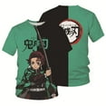 thumbnail image 1 of Unisex Anime Demon Slayer Shirt Cosplay Shirt Cartoon T-Shirts Fashion Casual Mens Shirts -L, 1 of 2