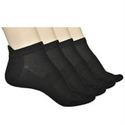 Unisex Ankle Socks - 4 Pairs - Bamboo Low Cut Ankle Breathable Sports Socks Size 5-7 8-10 11-13