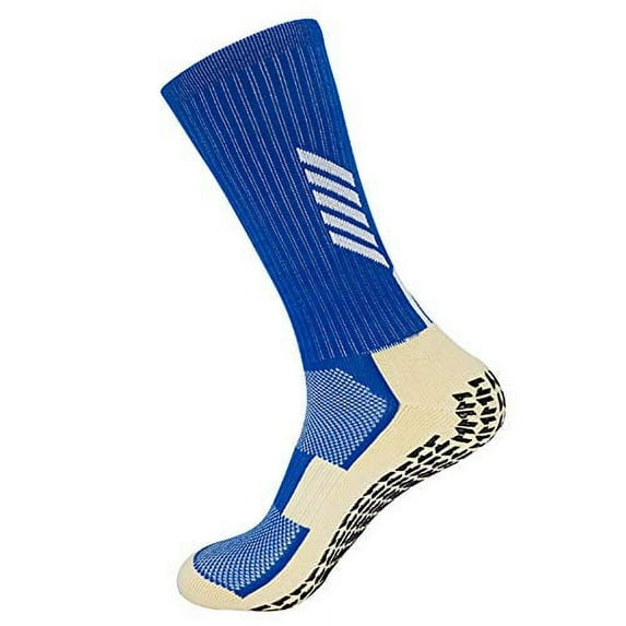 Unisex Anti Slip Sports Thicken Cushion Soccer Socks Non Skid Grippy Traction for Football Basketball Sports