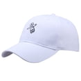 thumbnail image 1 of Unisex Astronaut Casual Embroidery Baseball Cap Outdoor Sports Dad Hat Sun Protection Snapback White, 1 of 7