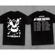 Unisex Ateez 2025 World Tour Shirt, Ateez in USA Graphic T-Shirt, Sizes S-5XL, Tbun