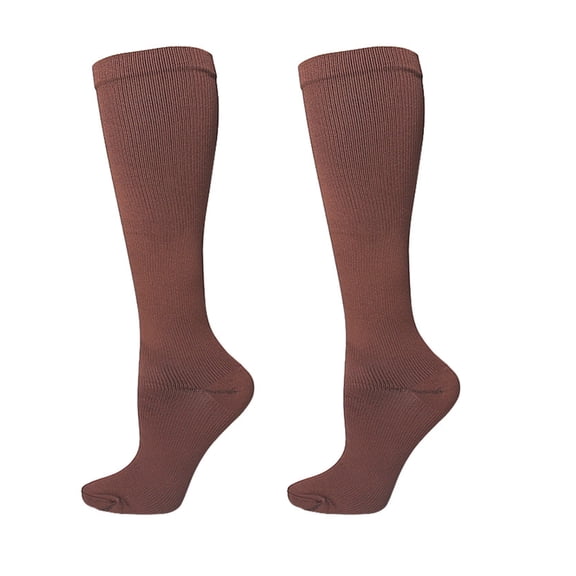 Unisex Athletic Compressed Calf Socks Graduated Pressure Support Reduces Swelling Ideal For Travel Or Intense Training