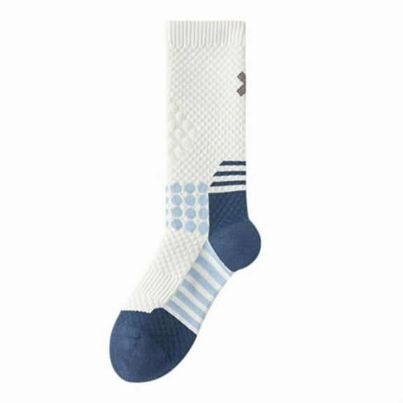 Unisex Athletic Crew Socks with Reflective X Detail and Breathable Arch Support - White