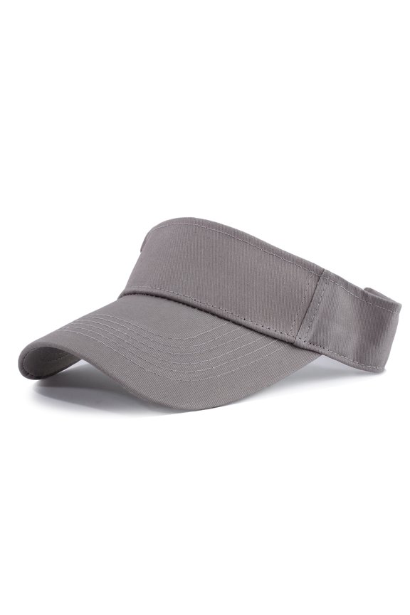 Unisex Athletic Visor - Stylish Sun Hat for Golf, Running, and Outdoor Activities Gray One Size