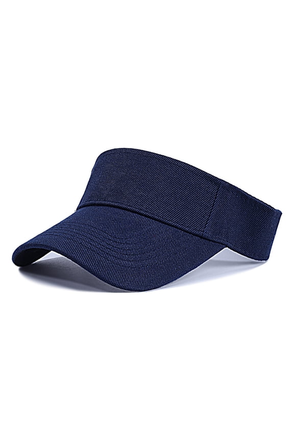 Unisex Athletic Visor - Stylish Sun Hat for Golf, Running, and Outdoor Activities Navy One Size