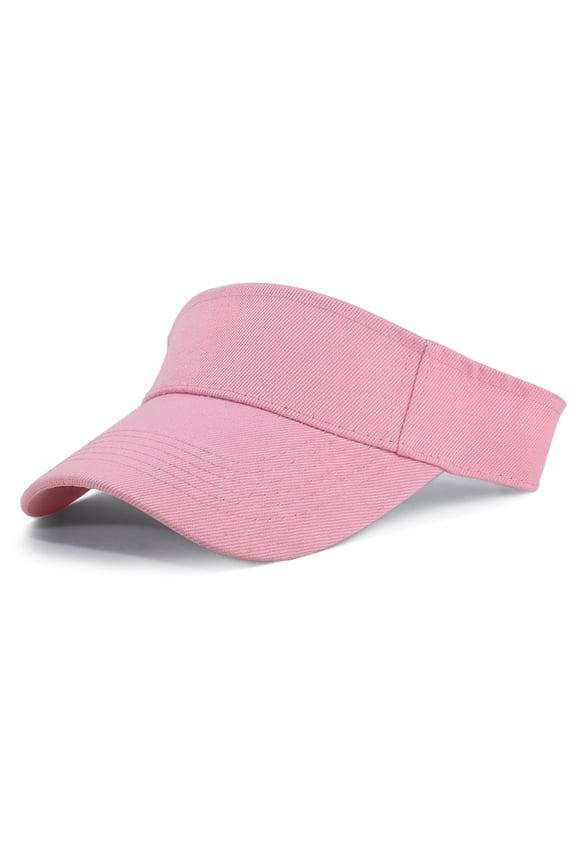 Unisex Athletic Visor - Stylish Sun Hat for Golf, Running, and Outdoor Activities Pink One Size