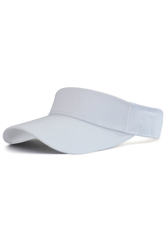 Unisex Athletic Visor - Stylish Sun Hat for Golf, Running, and Outdoor Activities White One Size