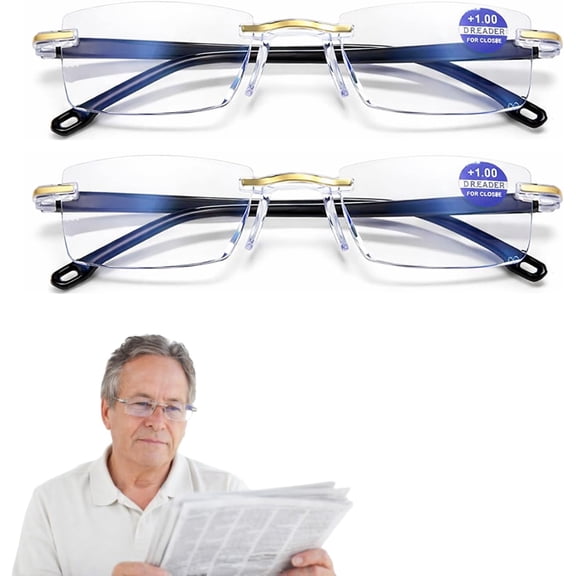 Unisex Automatic Blue Light Blocking Glasses - Smart Bifocal Glasses, Suitable for Near and Far Views, High-Definition Optical Blue Light Blocking Glasses