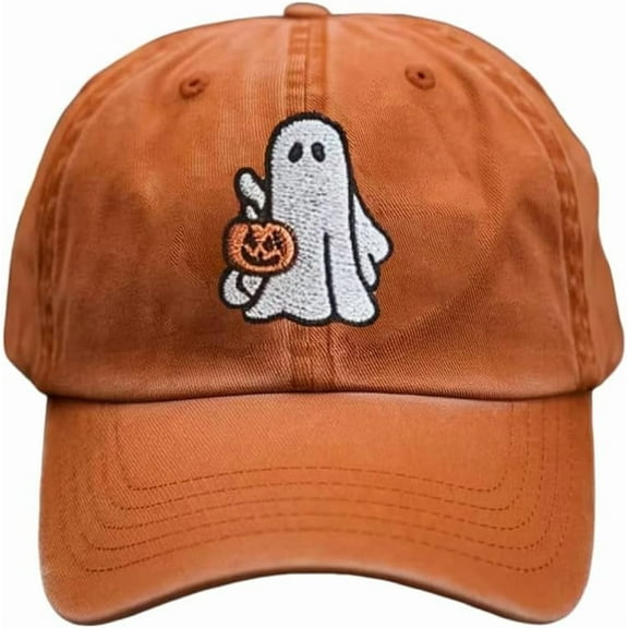 Unisex Autumn Style Print Hat Halloween Pumpkin Face Baseball Hat