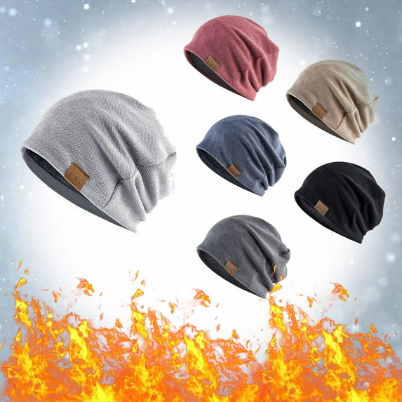 Unisex Autumn Winter Square Pattern Pile Hat Retro Style Warm Fashion Headwear