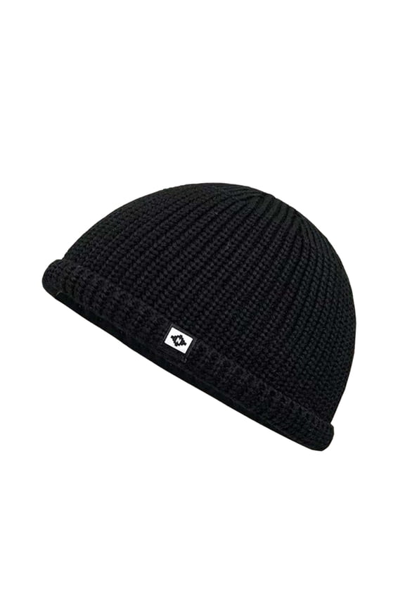 Unisex Autumn Winter Warm Knitted Hat - Cold-Proof Woolen Pull-On Cap, Classic Versatile Cold Weather Headwear,Size:One Size